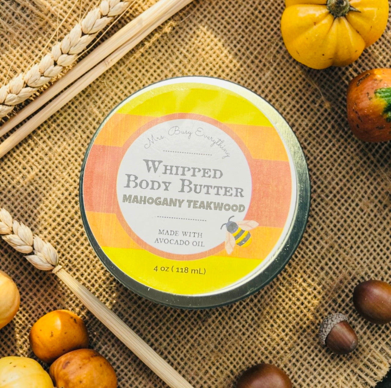 MAHOGANY TEAKWOOD WHIPPED BODY BUTTER 4 oz
