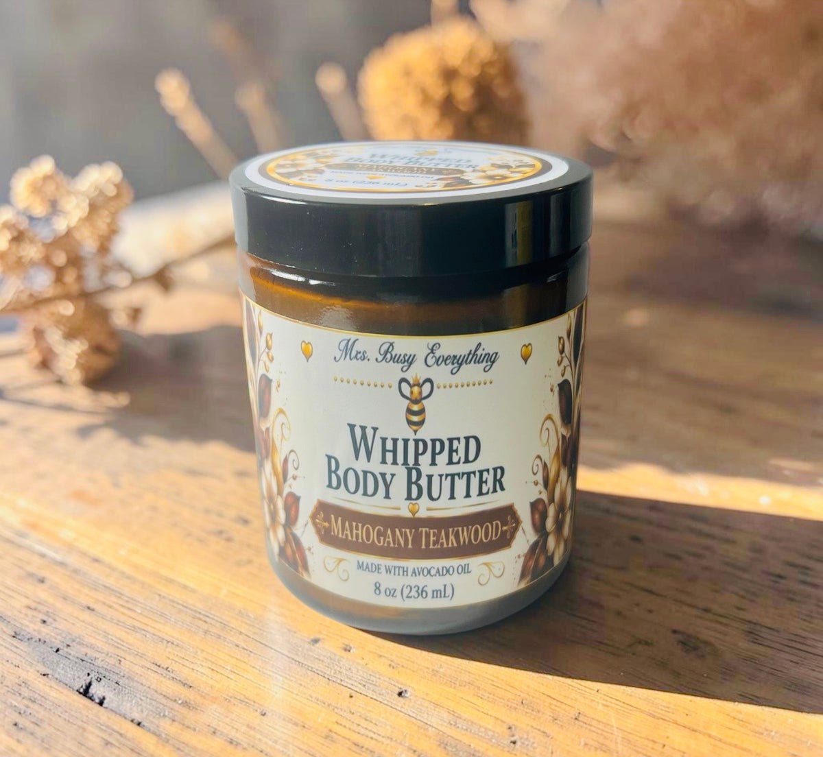 MAHOGANY TEAKWOOD WHIPPED BODY BUTTER 9 oz