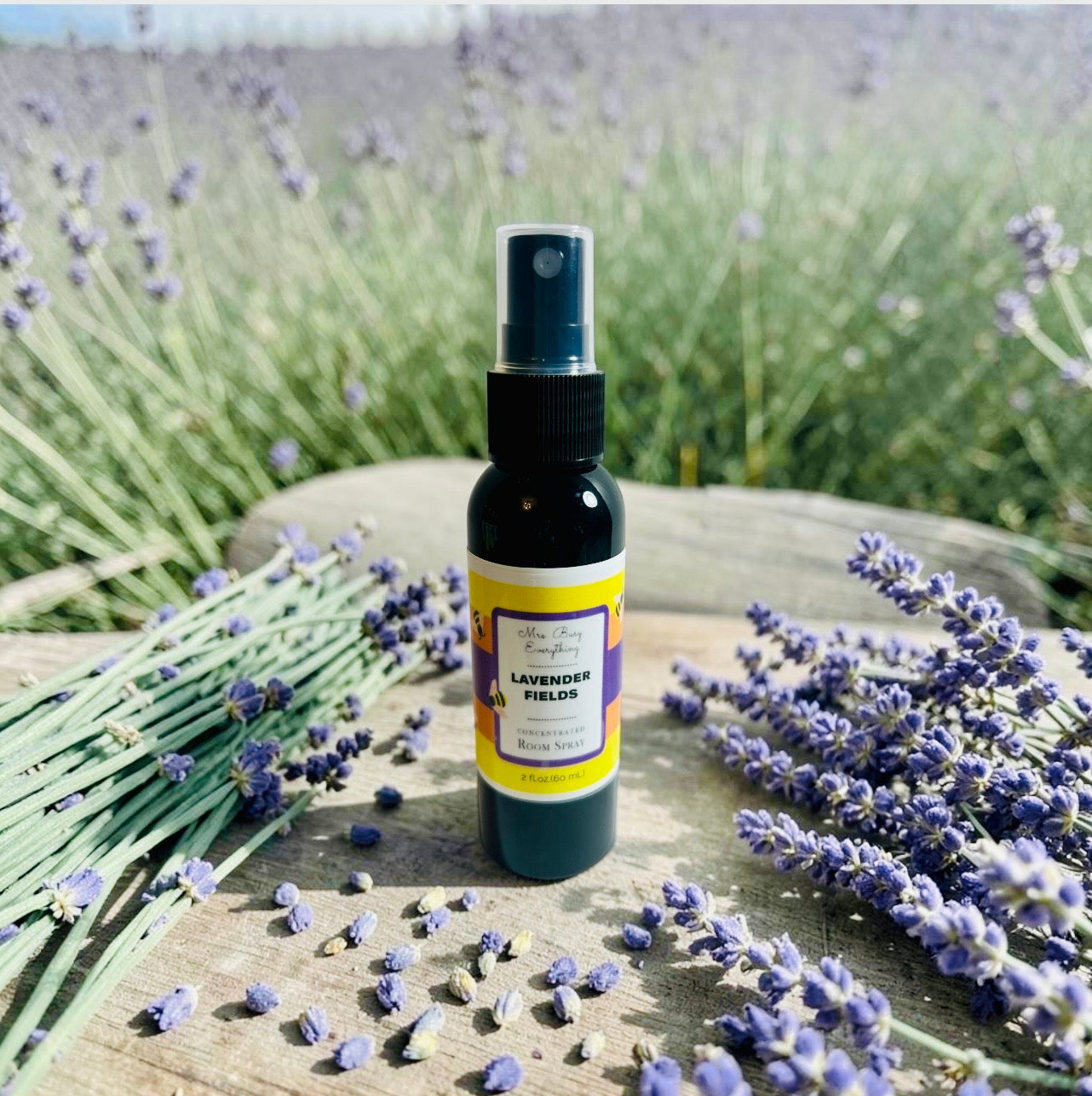LAVENDER FIELDS CONCENTRATED ROOM/CAR SPRAY Net wt 2 fl.oz