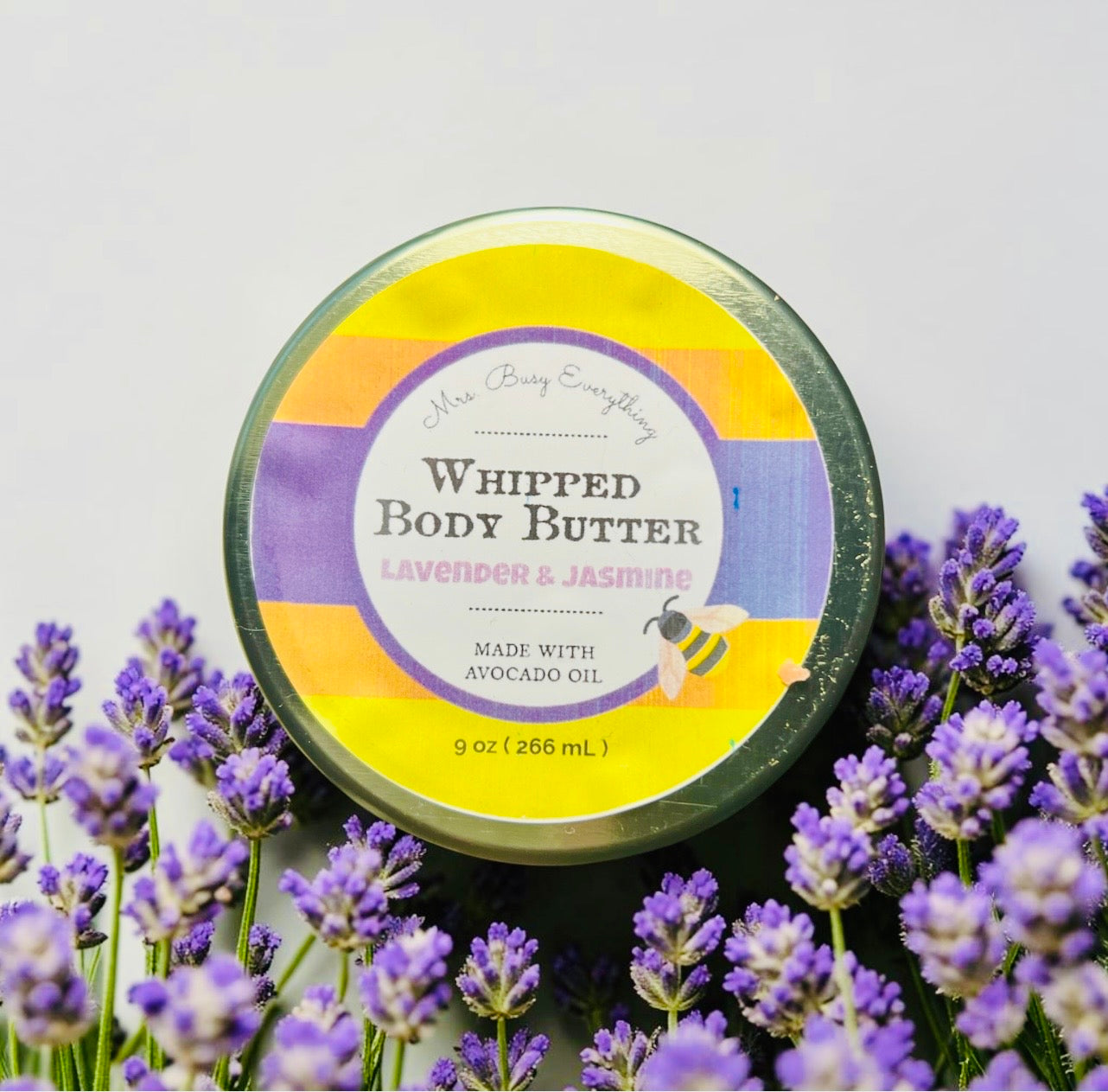 LAVENDER & JASMINE WHIPPED BODY BUTTER 9 oz