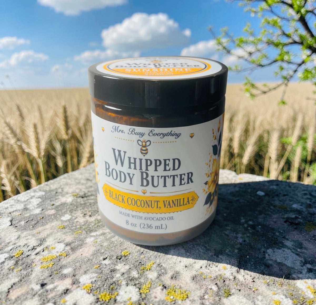 BLACK COCONUT & VANILLA WHIPPED BODY BUTTER 8 oz