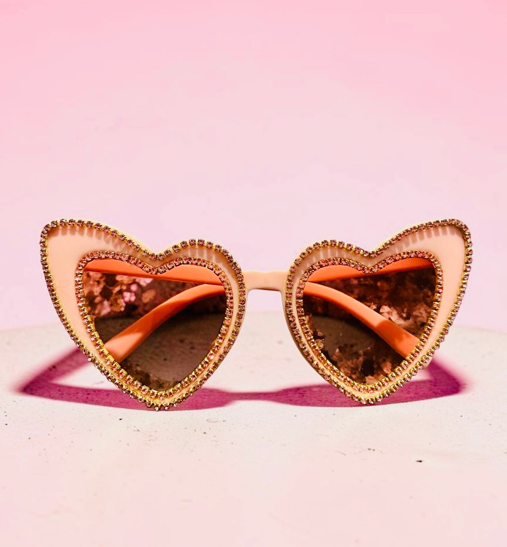 PINK HEART SUNGLASSES