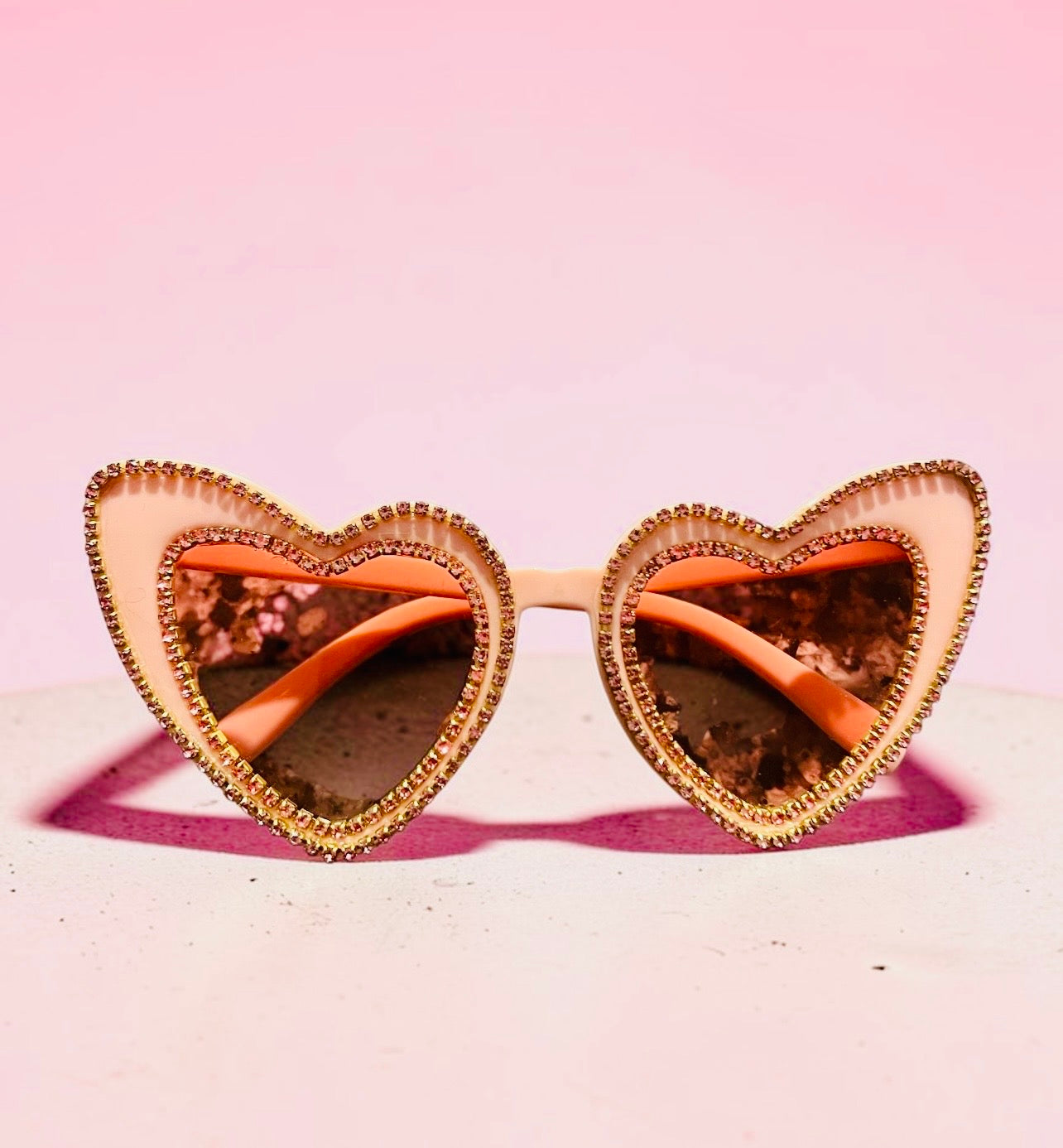 PINK HEART SUNGLASSES