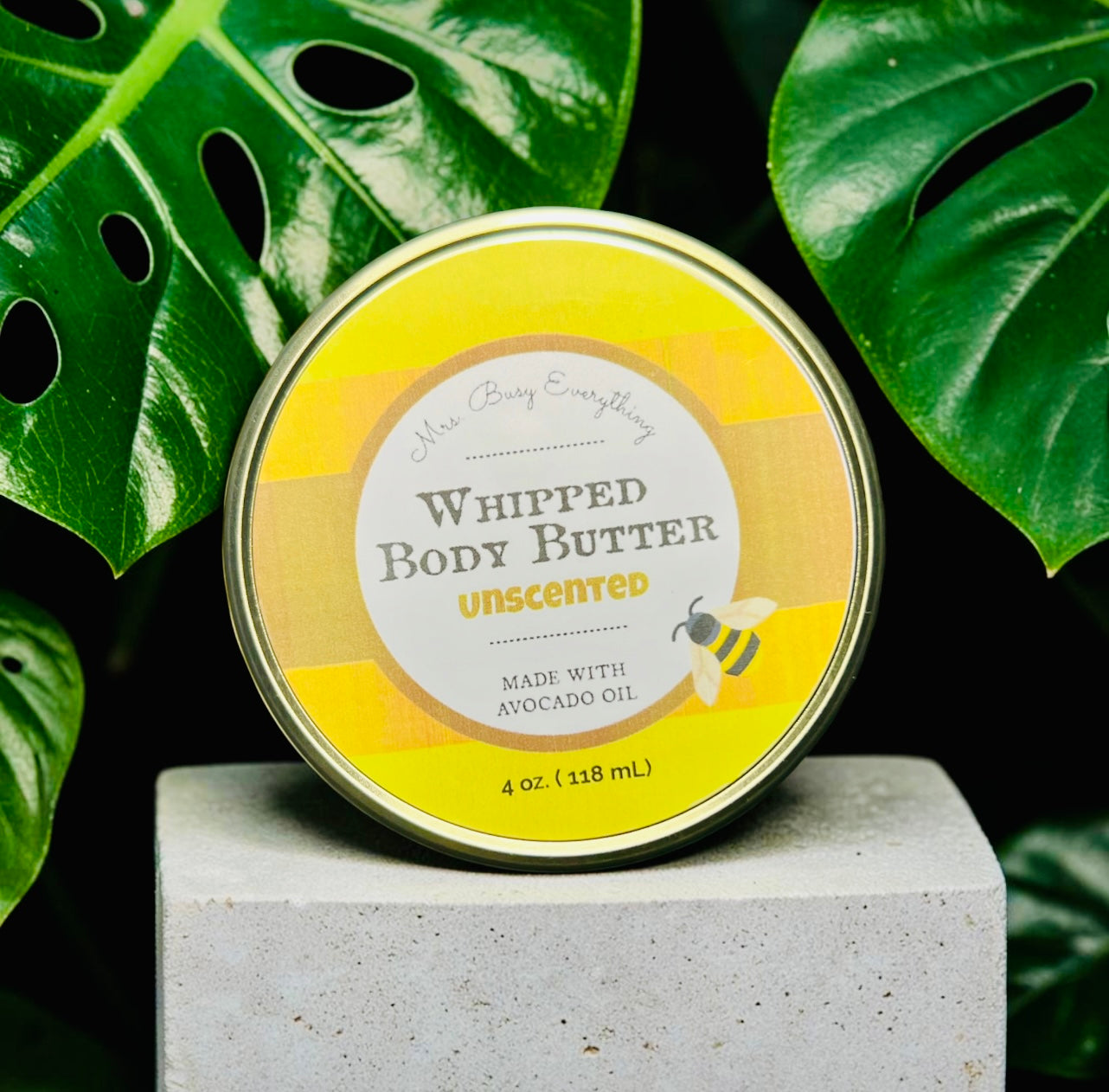 UNSCENTED WHIPPED BODY BUTTER 4 oz